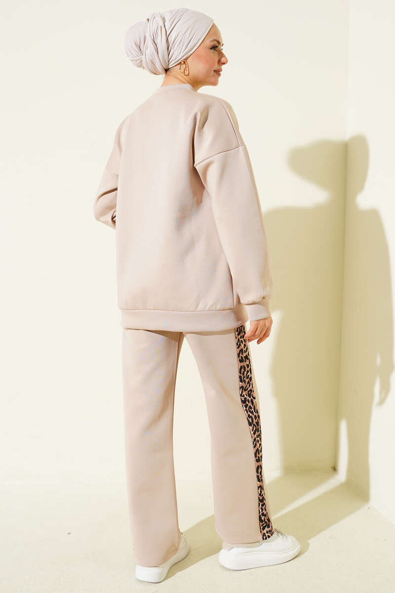 Leopard Stripe Scuba Double Set