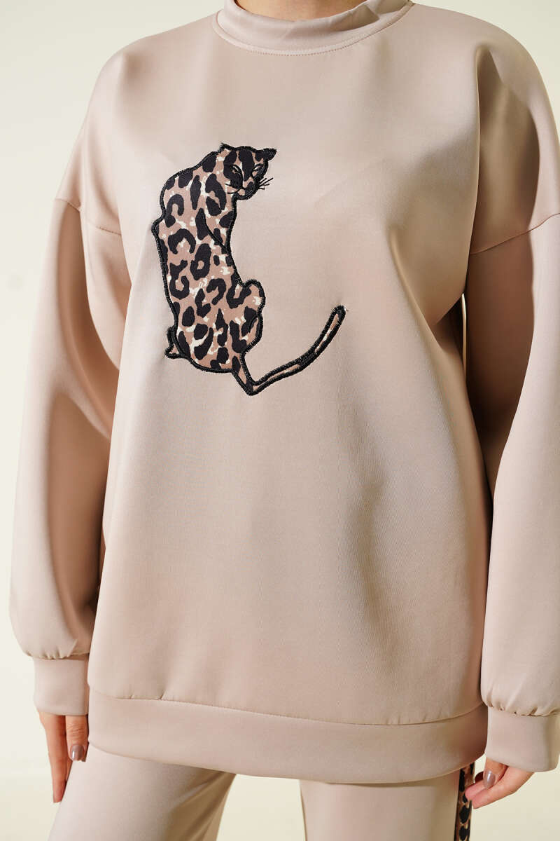 Leopard Stripe Scuba Double Set