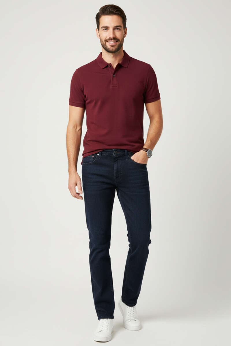 Likralı Dar Paça Basic Erkek Kot Pantolon