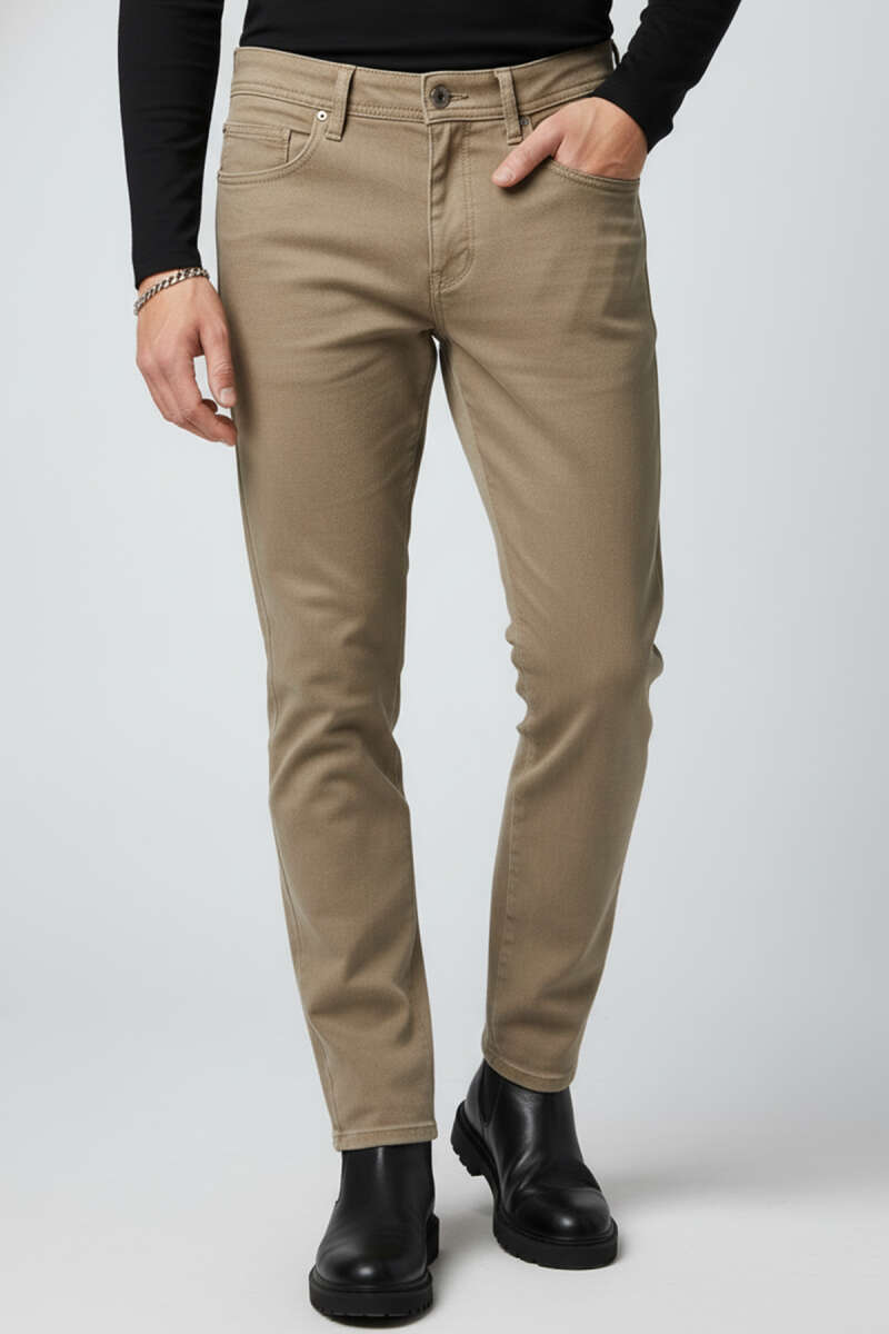 Likralı Gabardin Erkek Pantolon