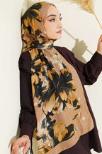 Lilyum Desenli Soft Şal