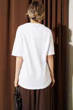 London Baskılı Oversize T-shirt