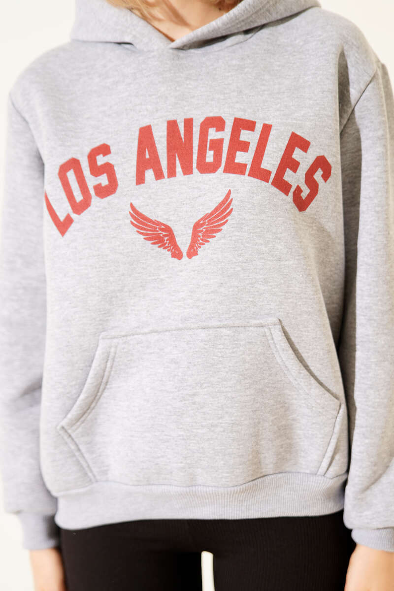 Los Angeles Baskılı Şardonlu Sweatshirt
