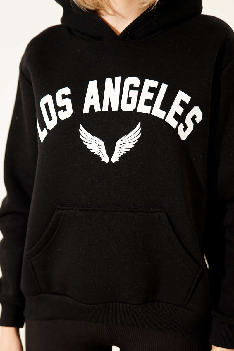 Los Angeles Baskılı Şardonlu Sweatshirt