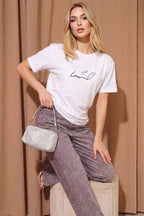 Love Baskılı T-shirt