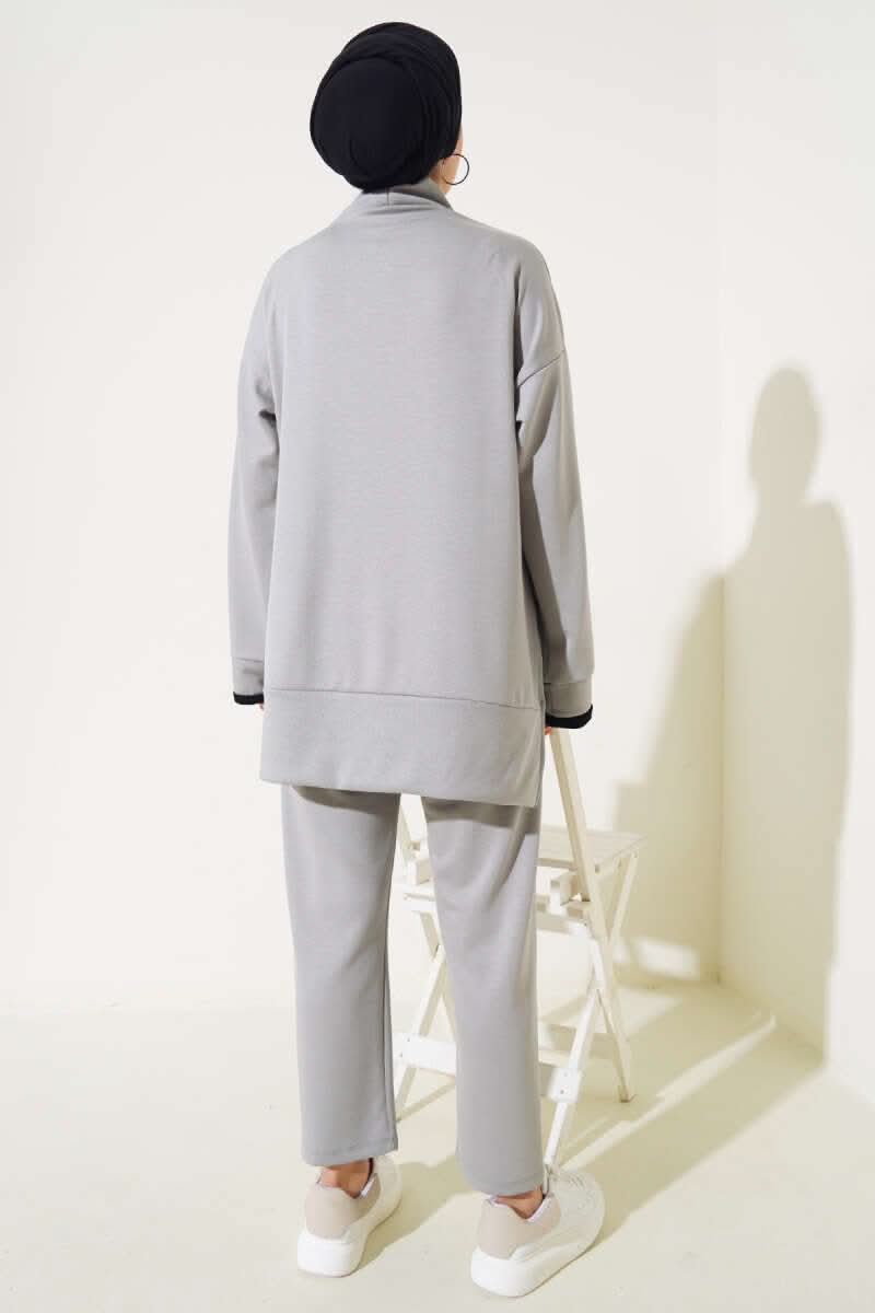 Loyşa Armalı Yaka İpli İkili Takım