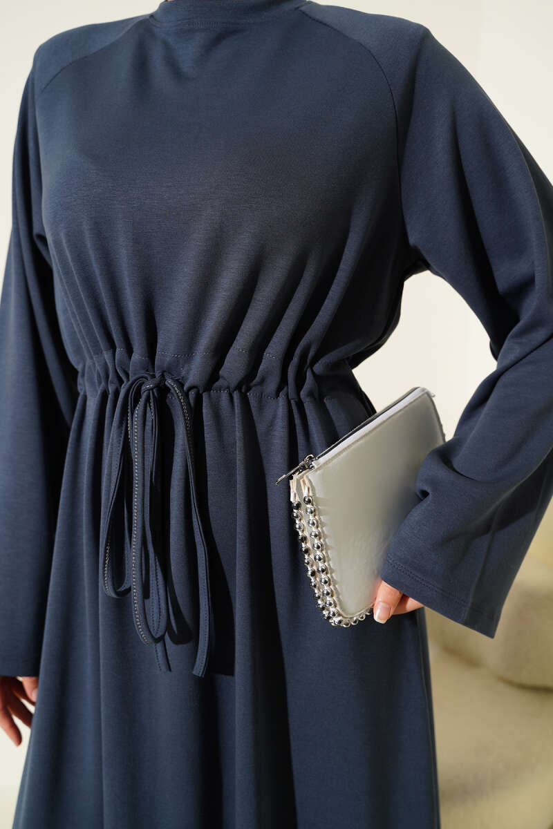 Loyşa Bel Tünel Detaylı Elbise