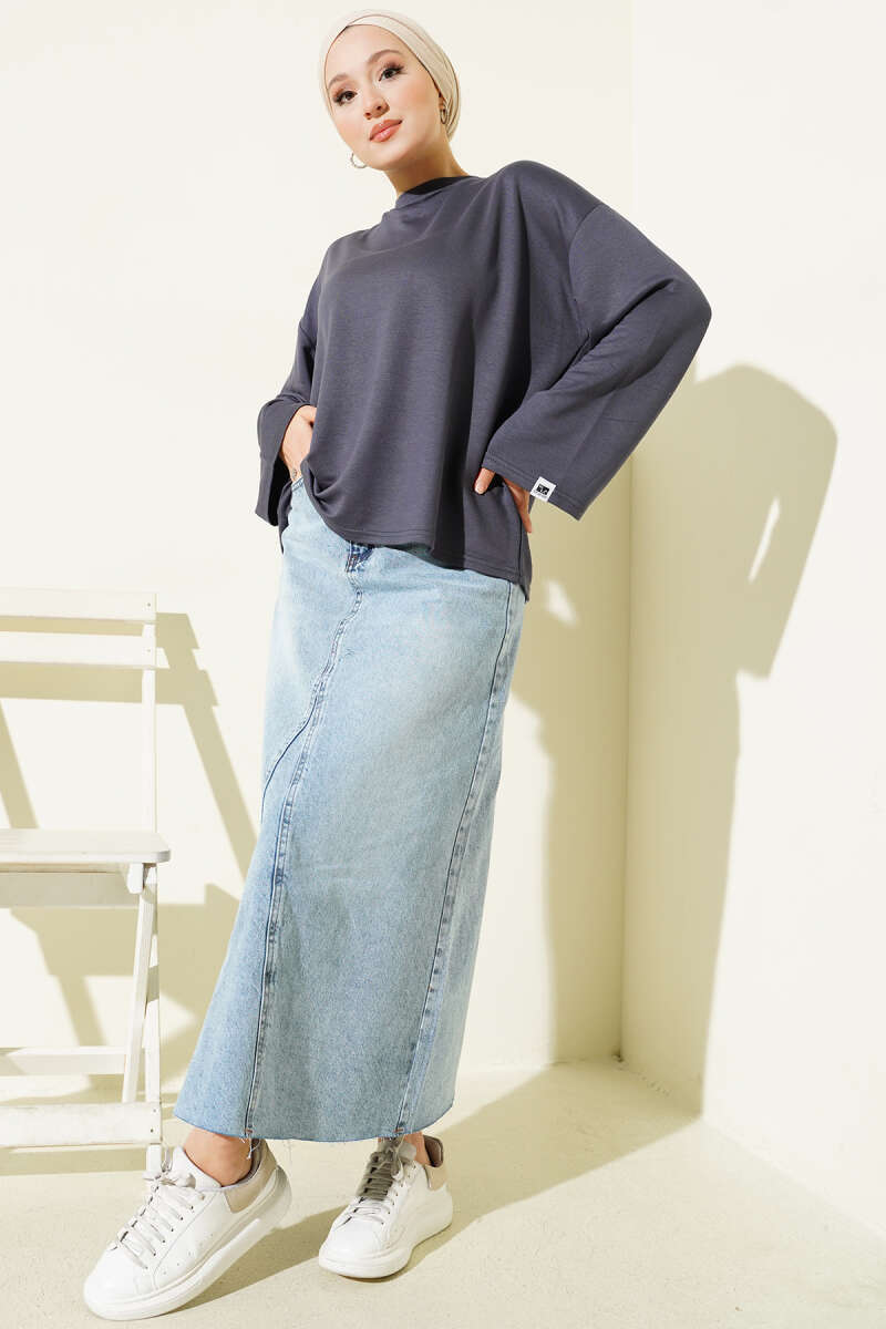 Loyşa Bilek Armalı Basic Bluz