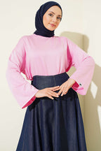 Loyşa Bilek Armalı Basic Bluz
