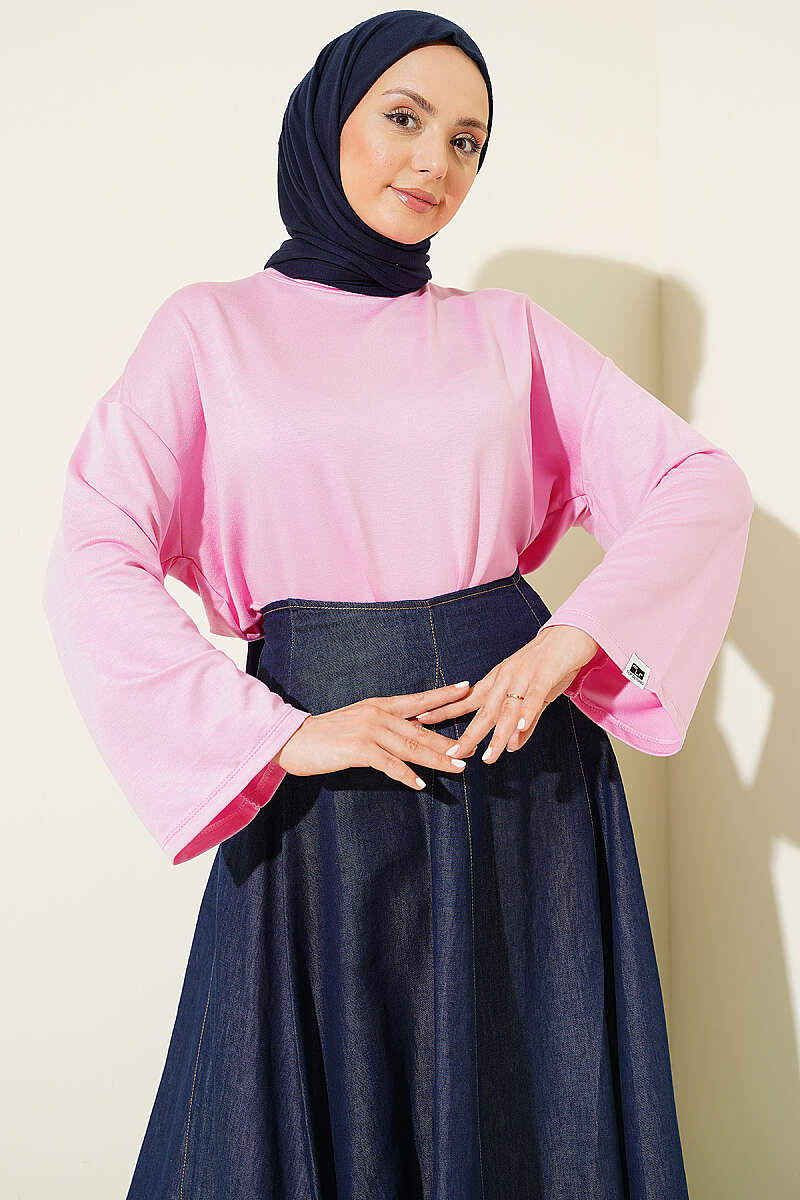 Loyşa Bilek Armalı Basic Bluz