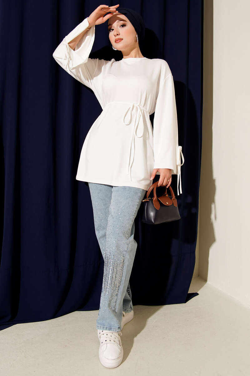 Loyşa Bilek İp Bağlamalı Tunik