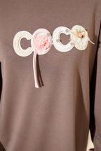 Loyşa Coco Yazı Süslemeli Tunik