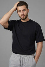 Loyşa Erkek Basic T-shirt Siyah