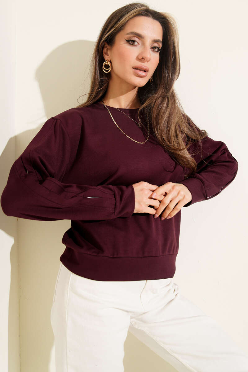 Loyşa Kol Detaylı Sweatshirt