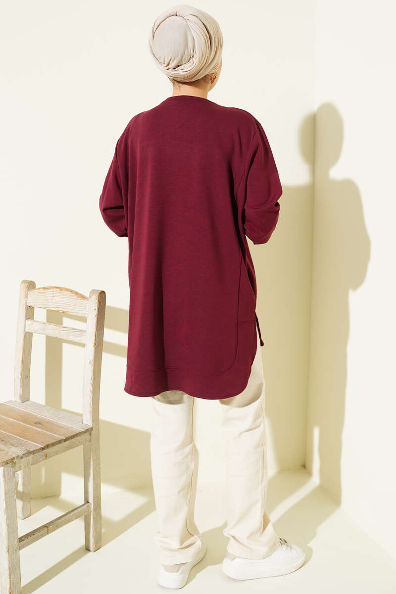Loyşa Oval Kesim Oversize Tunik