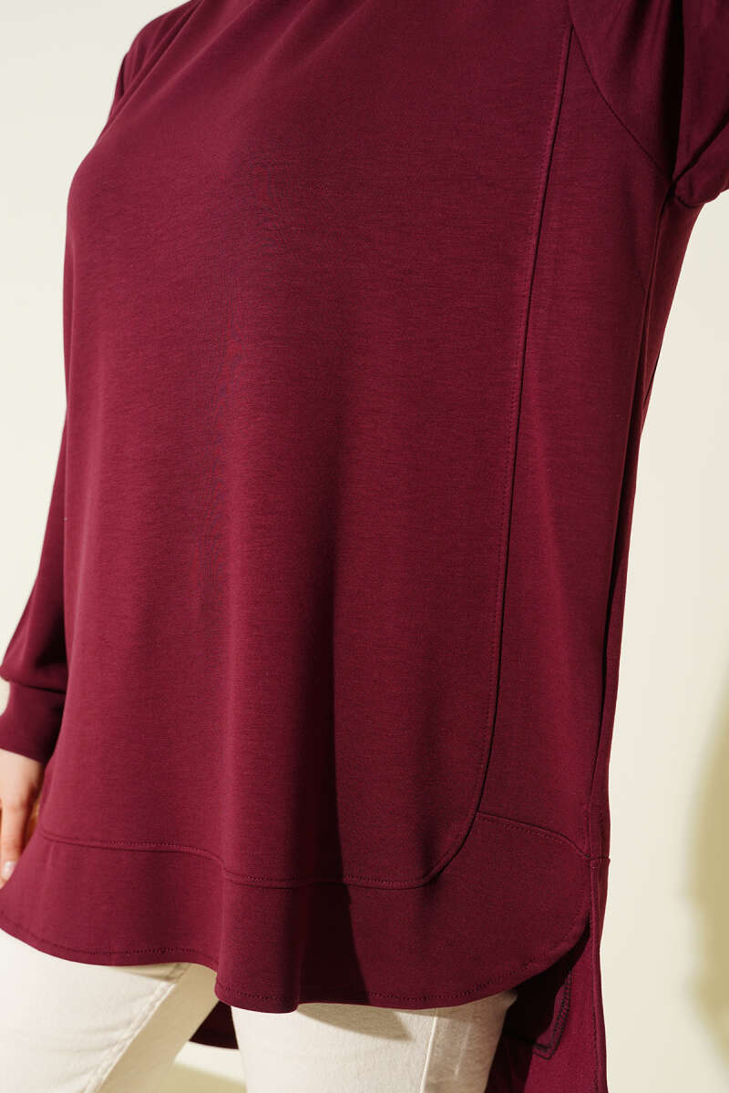 Loyşa Oval Kesim Oversize Tunik