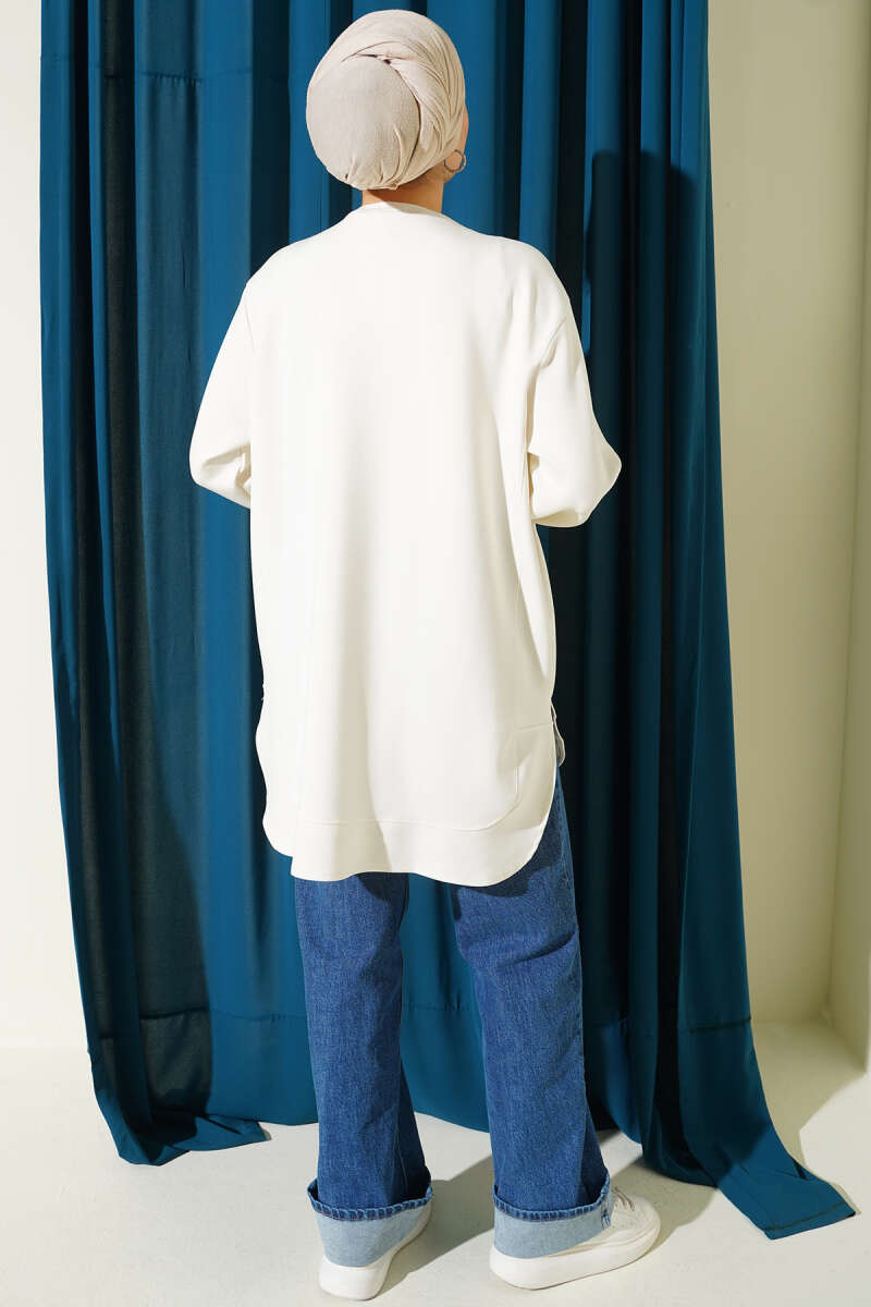 Loyşa Oval Kesim Oversize Tunik