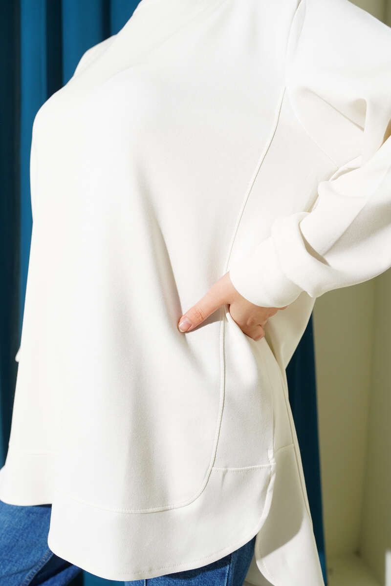 Loyşa Oval Kesim Oversize Tunik