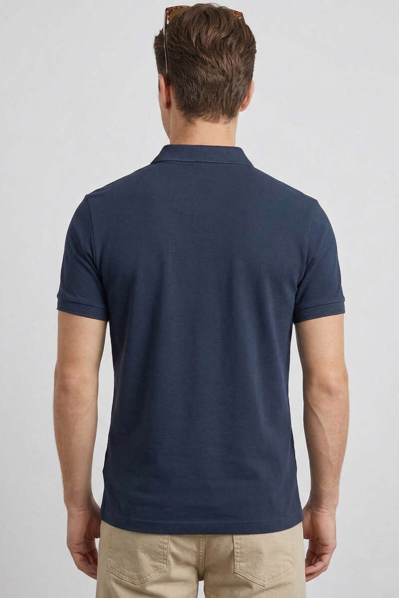 Loyşa Polo Yaka Erkek T-shirt Lacivert