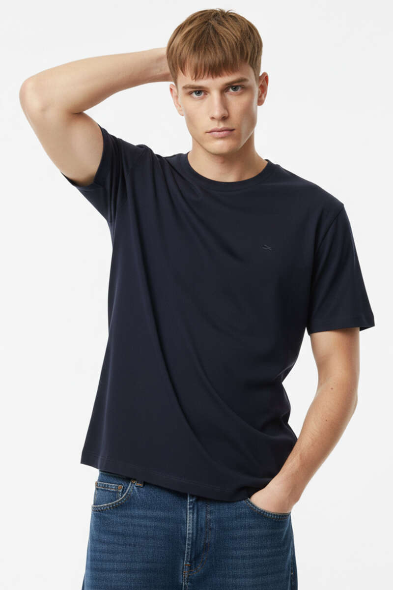 Loyşa Yaka Logolu Erkek T-shirt