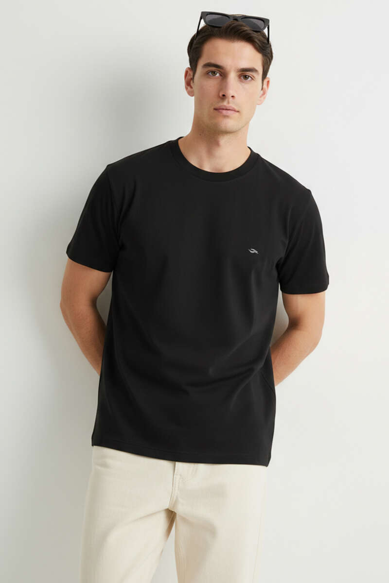 Loyşa Yaka Logolu Erkek T-shirt