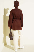 Loyşa Yan Yırtmaçlı Kuşaklı Tunik