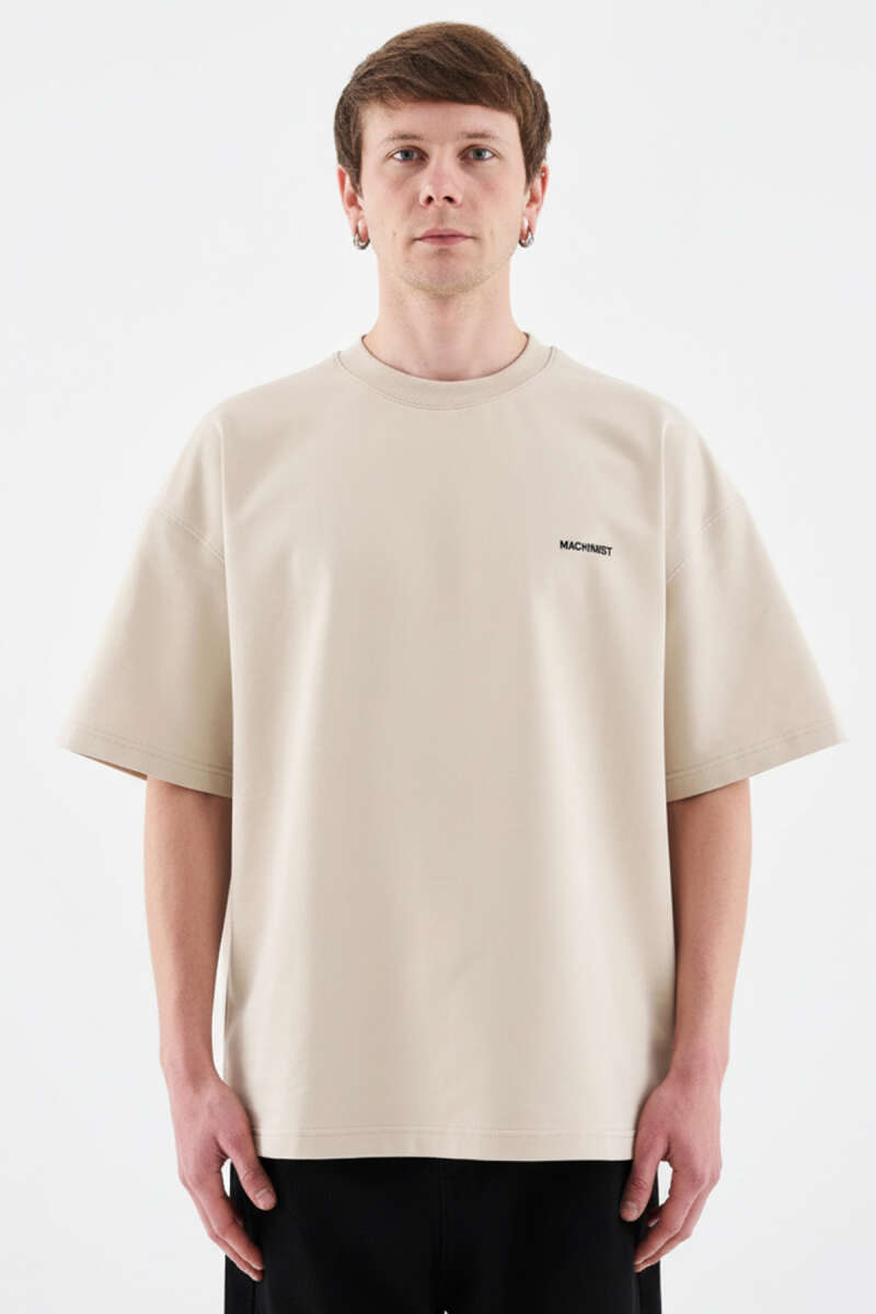 Machinist Nakışlı Oversize Erkek T-shirt