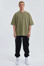 Machinist Nakışlı Oversize Erkek T-shirt
