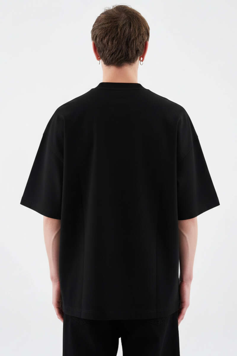 Machinist Nakışlı Oversize Erkek T-shirt