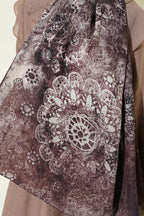 Mandala Desen Bambu Kraş Şal