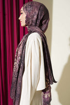 Mandala Desen Bambu Kraş Şal