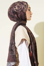 Mandala Desen Bambu Kraş Şal