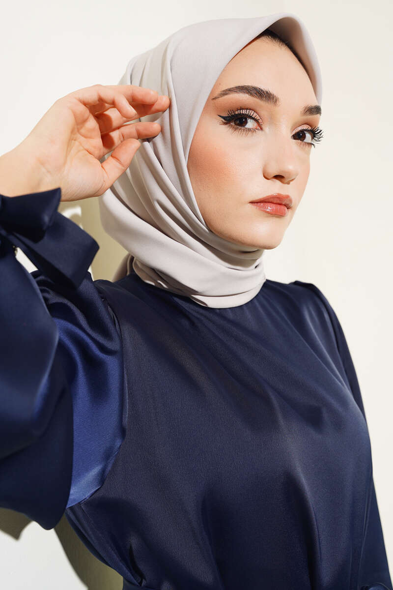 Medine İpeği Eşarp Açık Bej