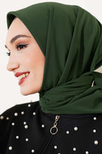 Medine İpeği Eşarp Haki