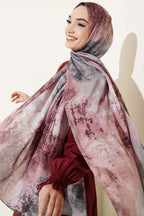 Mermer Desenli Modern Şal