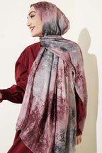 Mermer Desenli Modern Şal