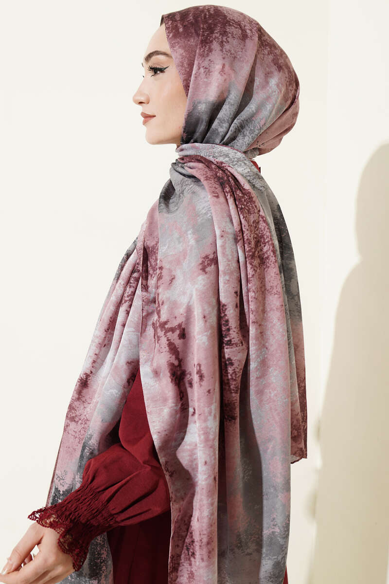 Mermer Desenli Modern Şal