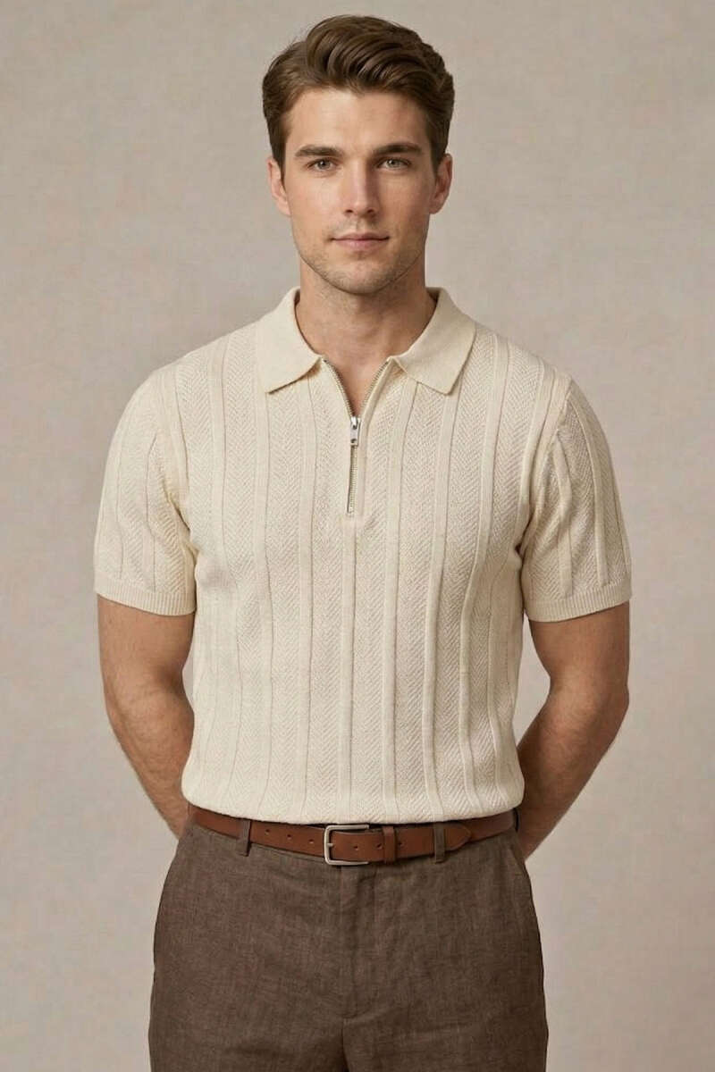 Merserize Polo Yaka Erkek T-shirt