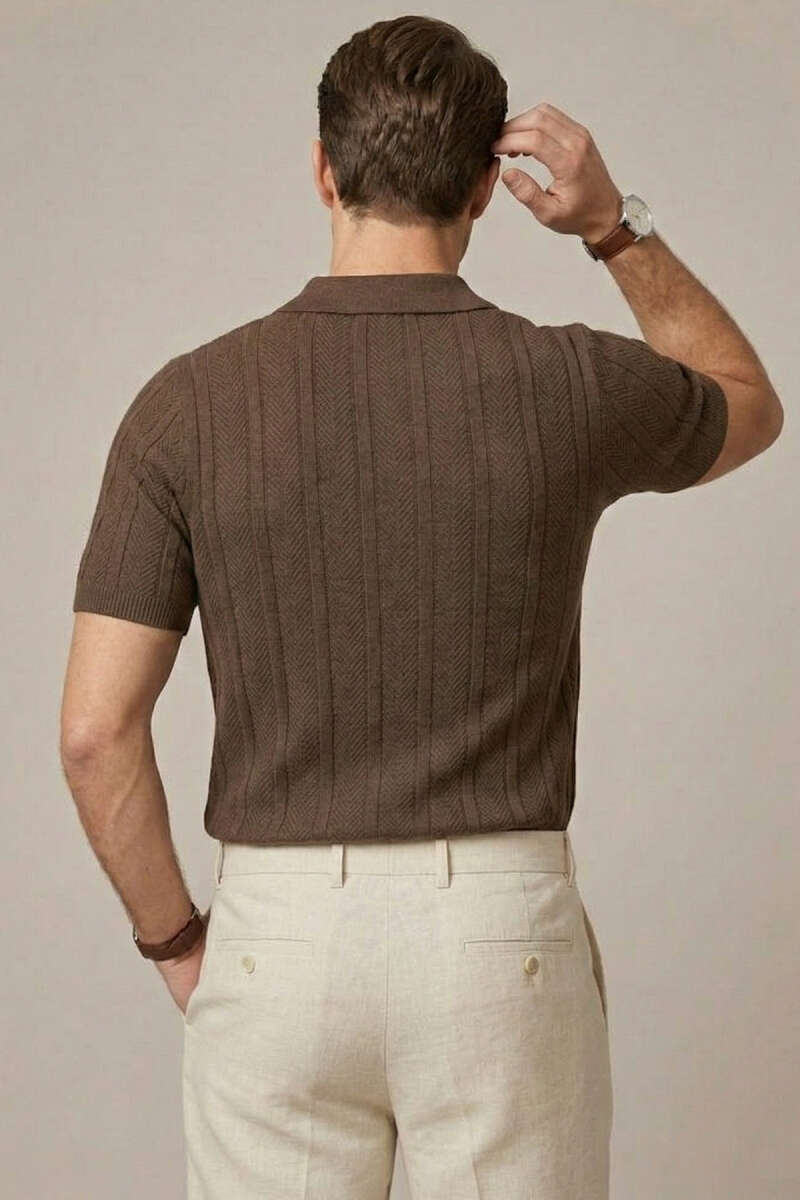 Merserize Polo Yaka Erkek T-shirt