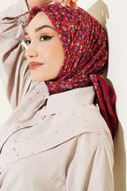 Mini Çiçek Detaylı Eşarp