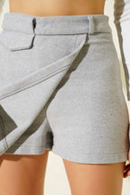 Mini Kaşe Sort Etek