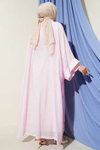 Mini Taşlı Abaya Takım