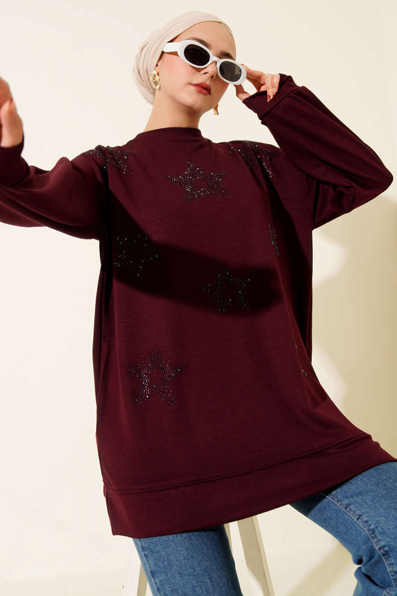 Mini Yıldız Taşlı Tunik