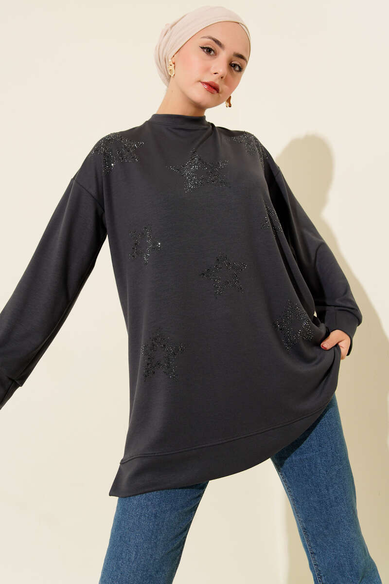 Mini Yıldız Taşlı Tunik