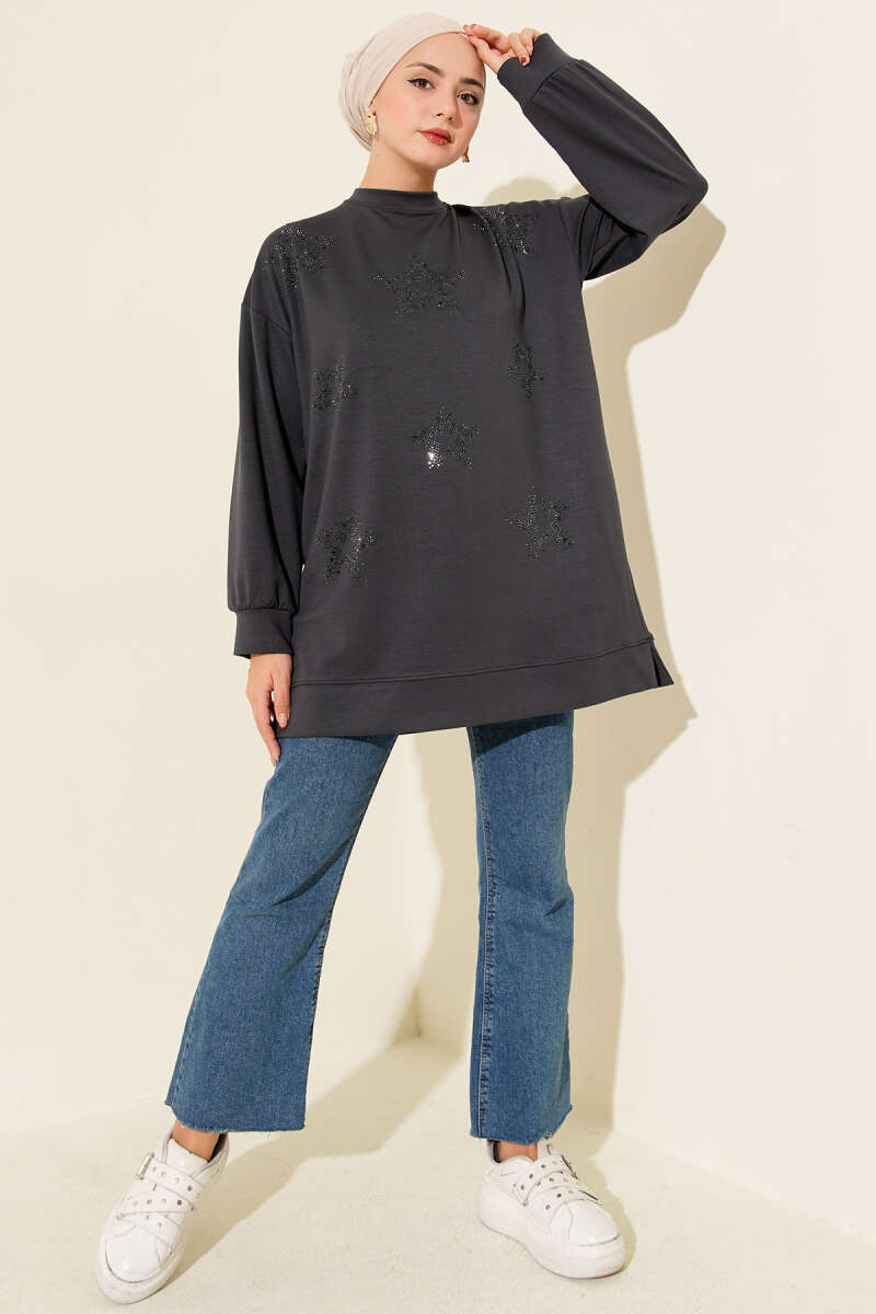 Mini Yıldız Taşlı Tunik