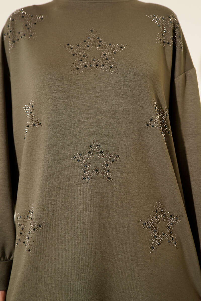Mini Yıldız Taşlı Tunik