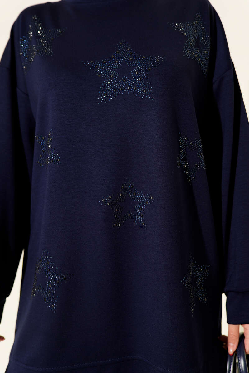 Mini Yıldız Taşlı Tunik