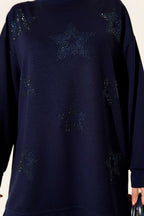 Mini Yıldız Taşlı Tunik