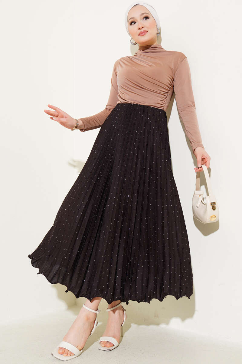 Pleated Skirt with Tiny Stones Второстепенное изображение товара