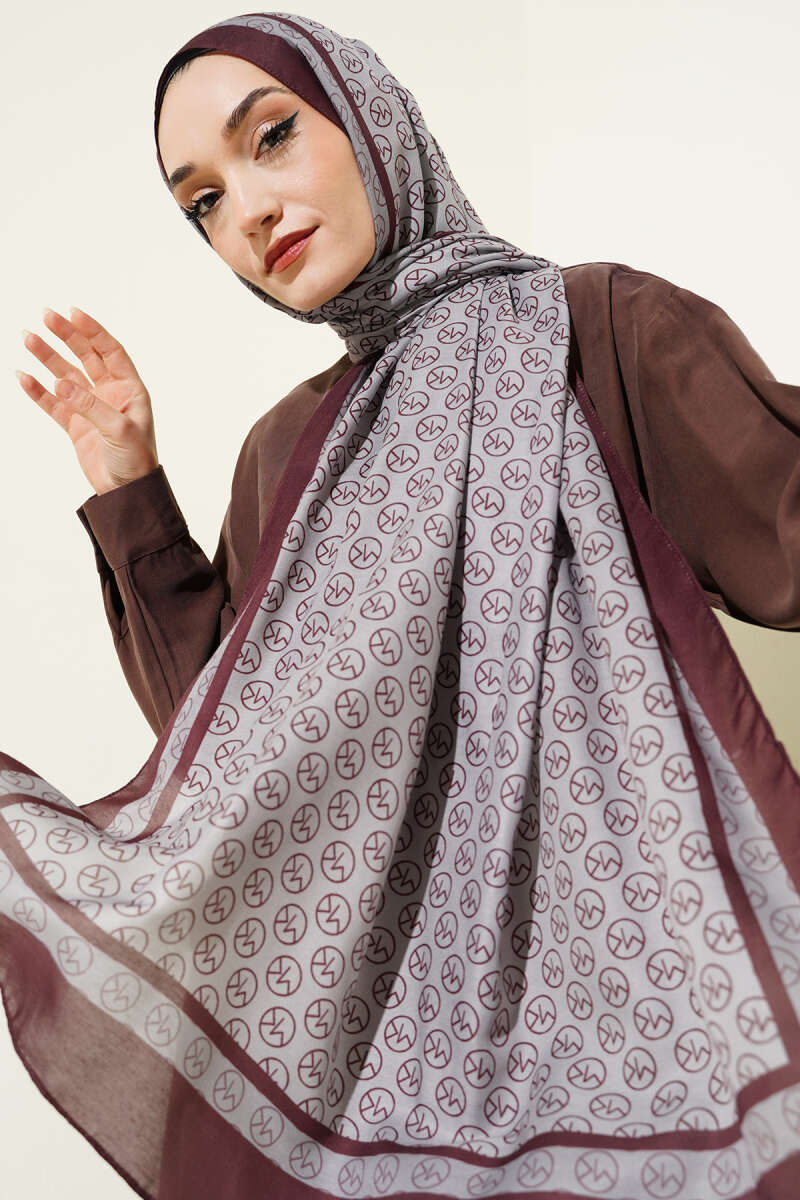 Mk Desen Liva Modal Bordo Gri